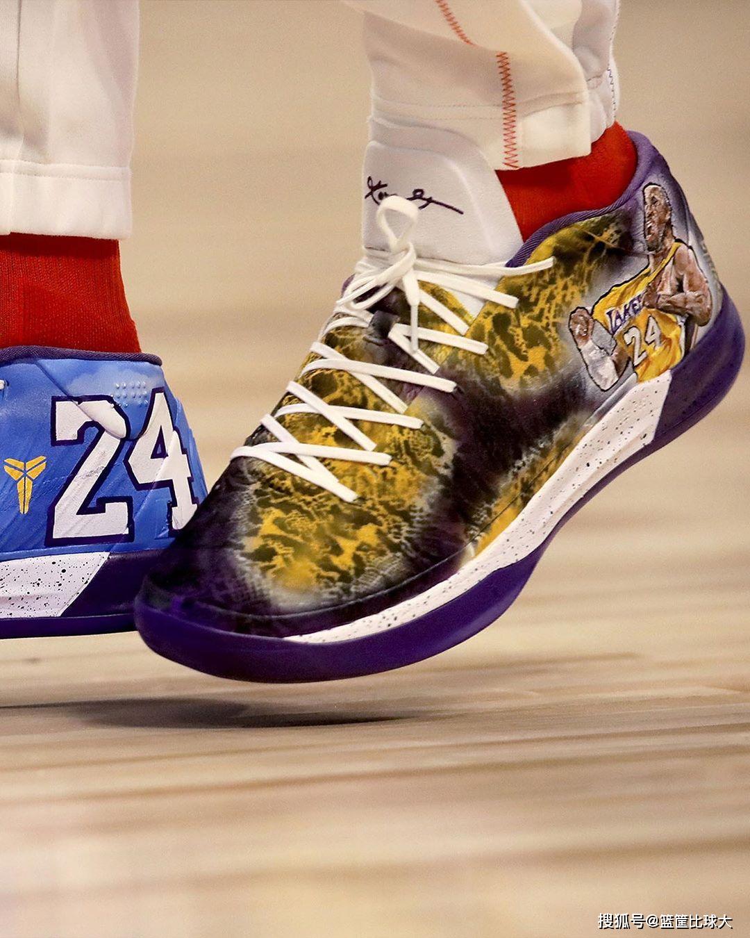 定制战靴致敬科比!西亚卡姆赛场球鞋上脚照欣赏