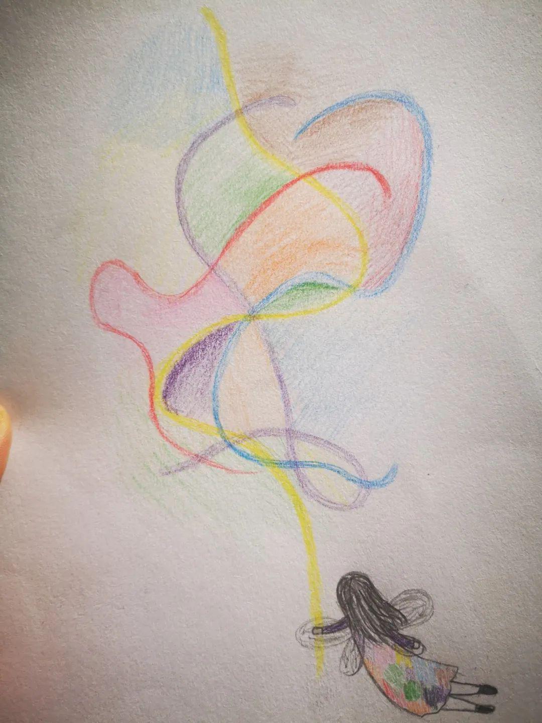 涂鸦放松心灵静待花开疫散汇贤中学开展线上心理辅导班会课