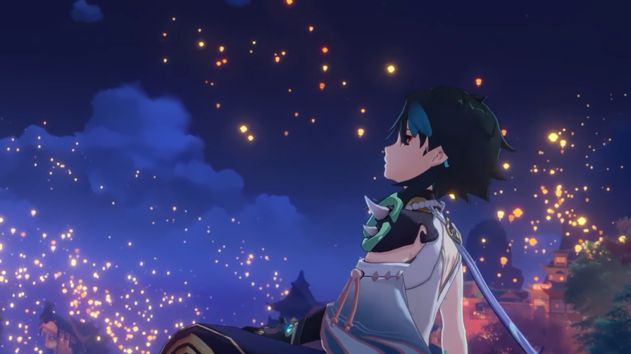 灯火夜空 《原神》海灯节活动动画「汇成明霄」公开
