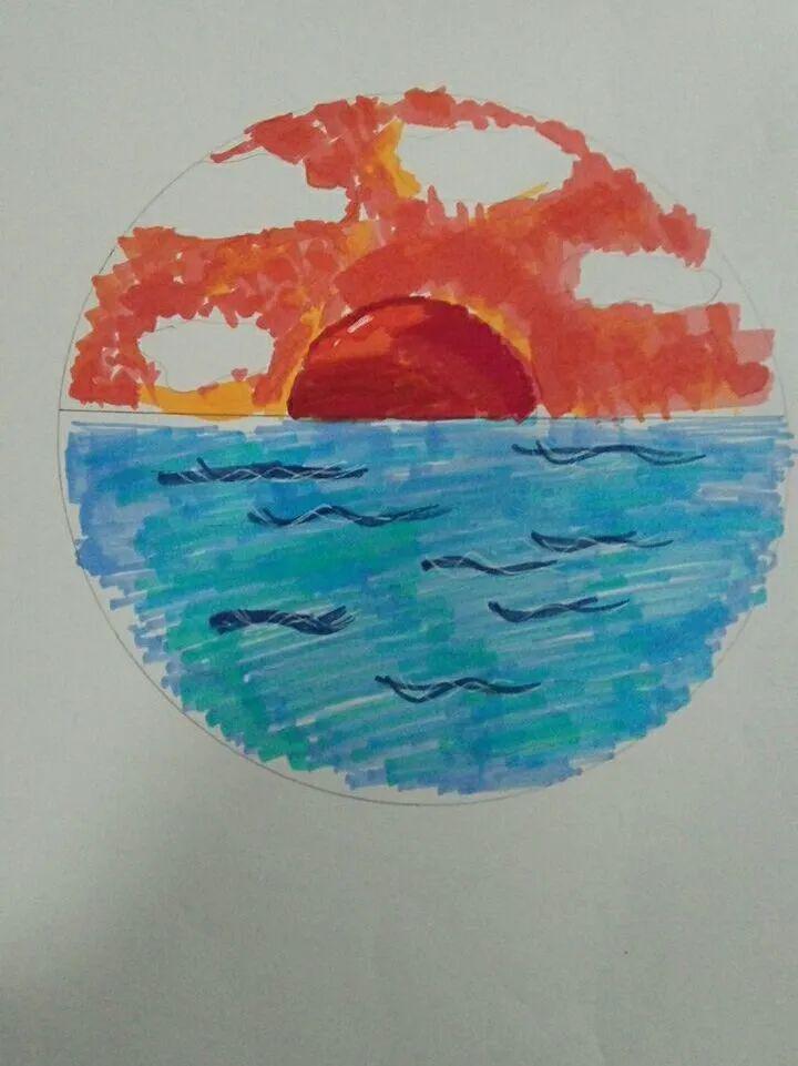 涂鸦放松心灵静待花开疫散汇贤中学开展线上心理辅导班会课