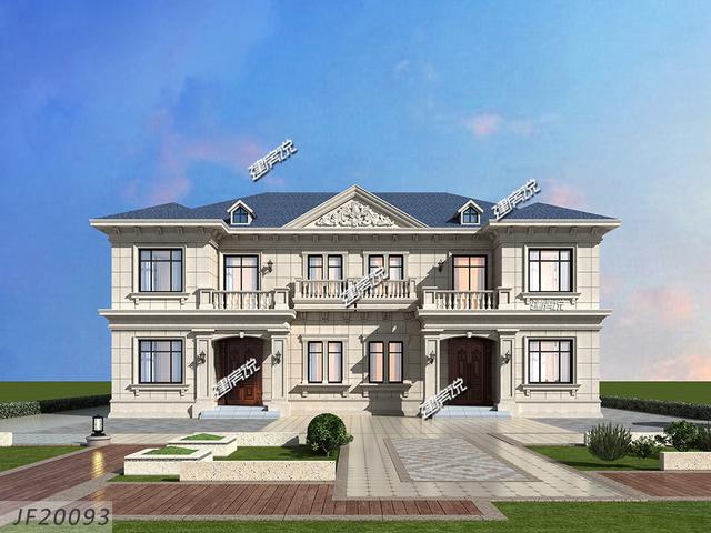 农村兄弟建双拼更有气势还省钱2020年超受欢迎的双拼户型分享