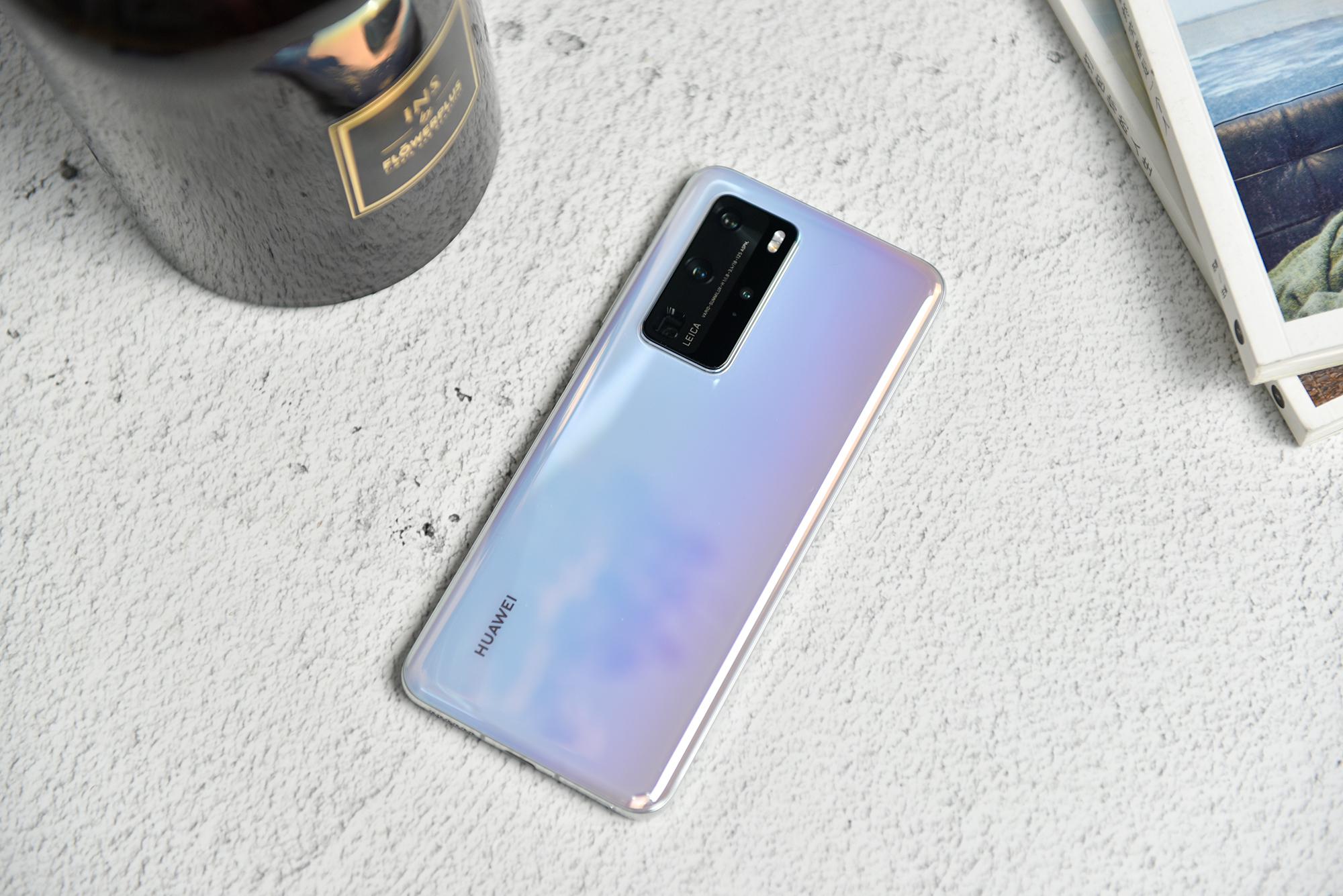 精巧之选华为p40图赏冰霜银神仙色如霜之纯净