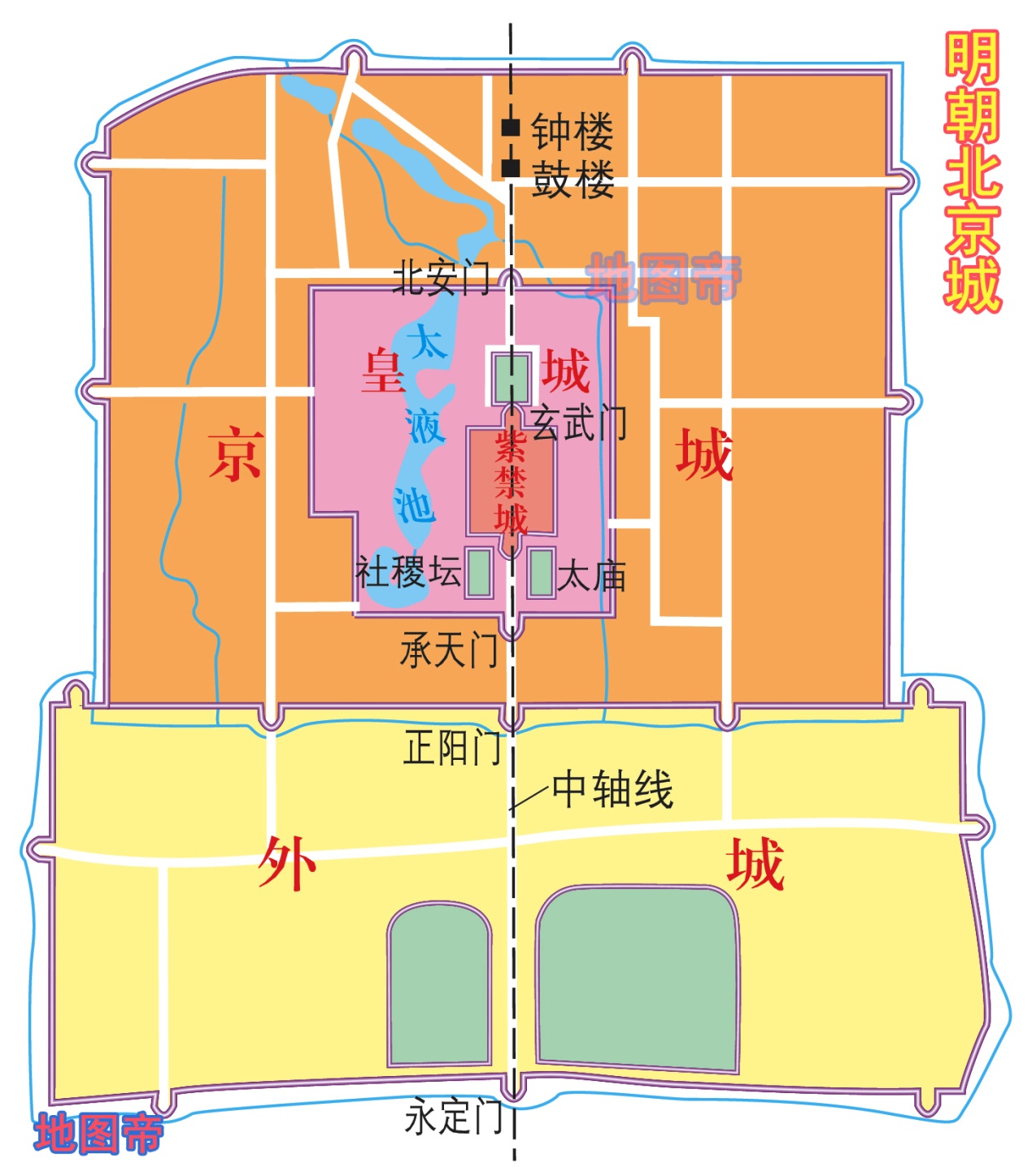 明代北京地图高清图片