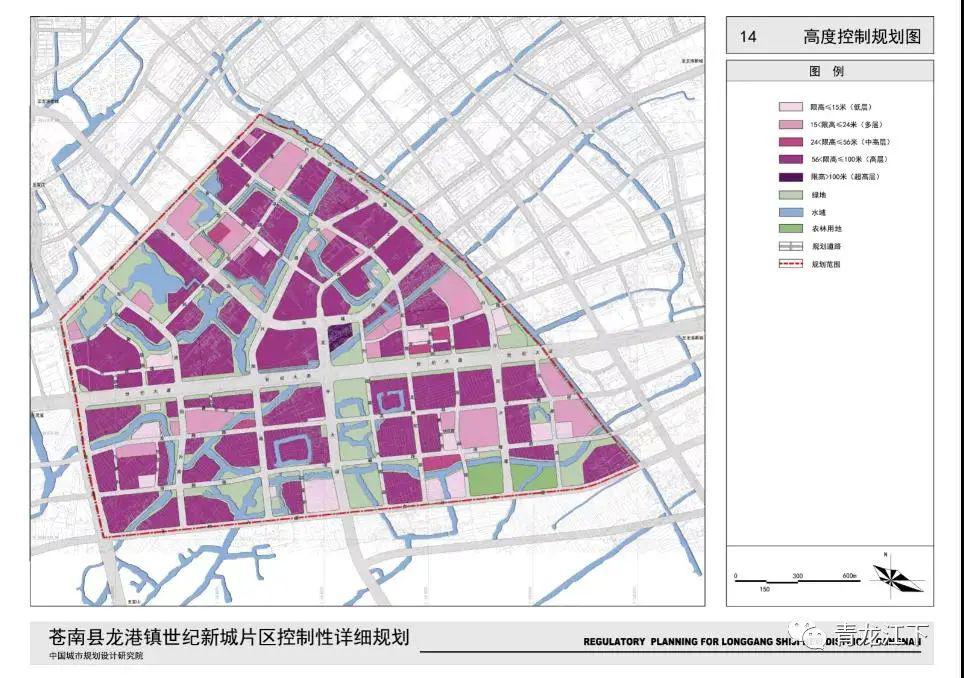 龍港世紀新城開發強度和高度控制規劃圖及下澇社區將建未來社區