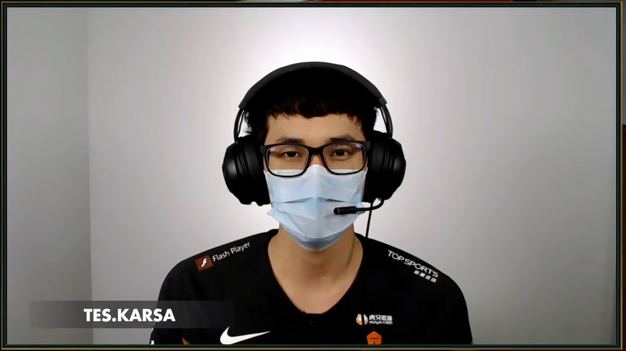 lpl春季赛w5d4,tes四连胜,赛后采访karsa:我们还是有很多问题