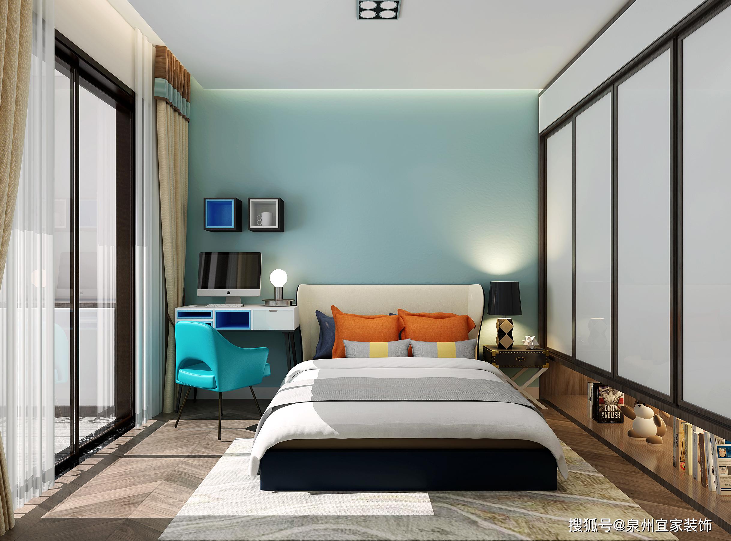 现代简约风三居室装修,线条和比例构成的品质空间