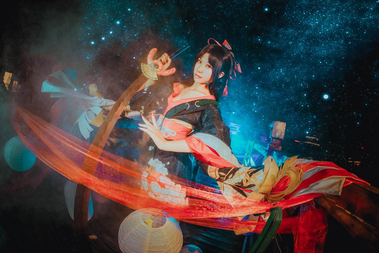 阴阳师樱雨刀舞妖刀姬cosplay