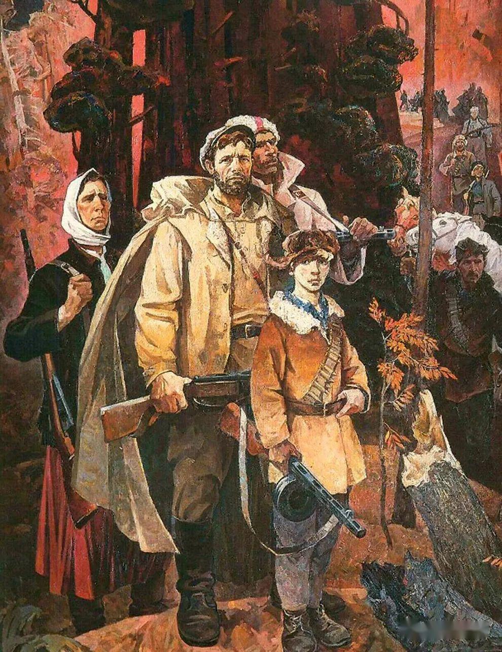 苏联时期绘画图片