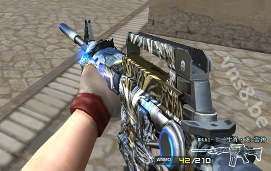 3月枪王荣耀版本中出现的两把全新的英雄级皮肤武器,一是仙界黑骑士