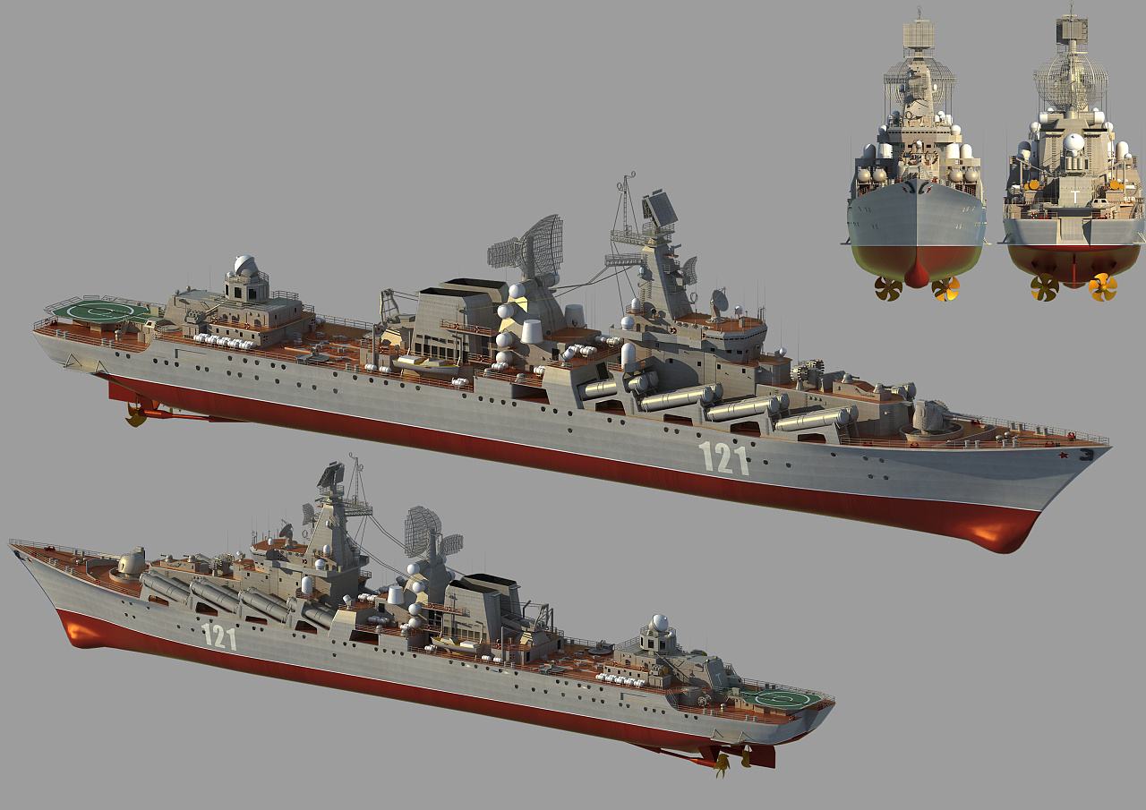 原创最新!俄军光荣级导弹巡洋舰将装备新型武器,摇身一变成超级战舰
