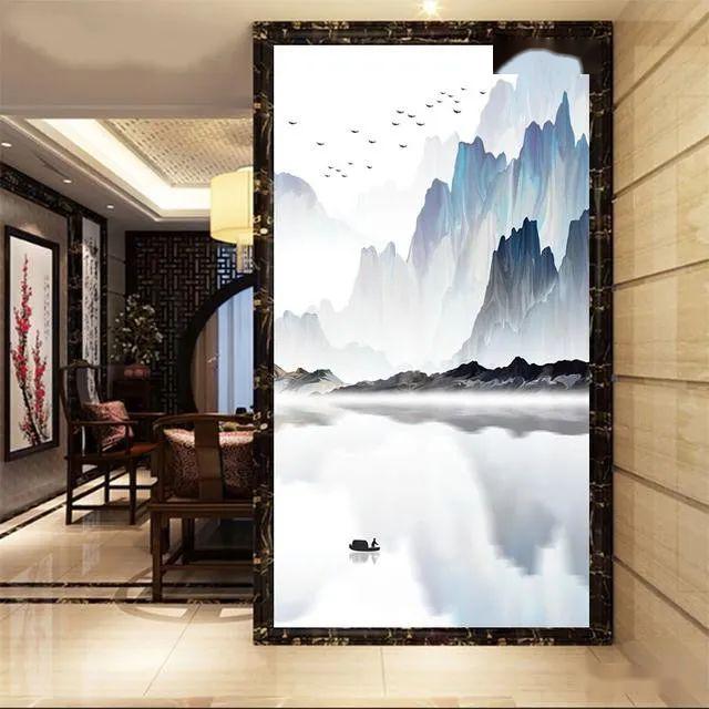 参观闺蜜新家,一进门差点美哭!玄关背景墙简约大方,这不美吗?