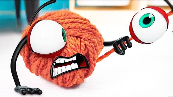 创意动画趣味毛线球表情包涂鸦让一切更美好