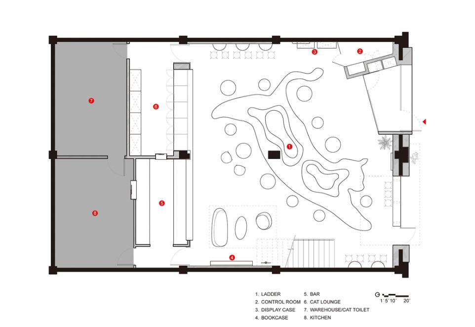 萌到炸的撸猫咖啡店趣味性设计不能再赞