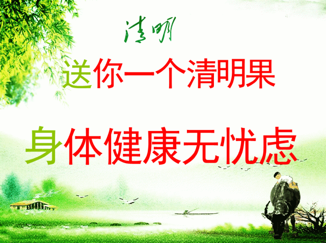 关怀问候要放飞快乐好运到处飞清明时节雨纷飞衷心祝愿你清明节安康!