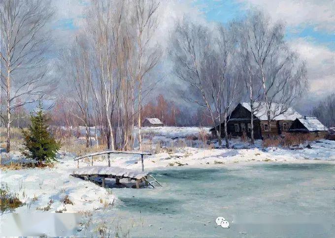俄罗斯画家布鲁西洛夫风景油画作品如诗如画美极了
