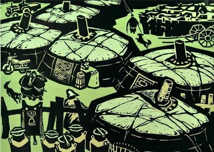 《戈壁人家》作者:格日勒图《沙漠深处》 作者:格日勒图《霍林河畔》