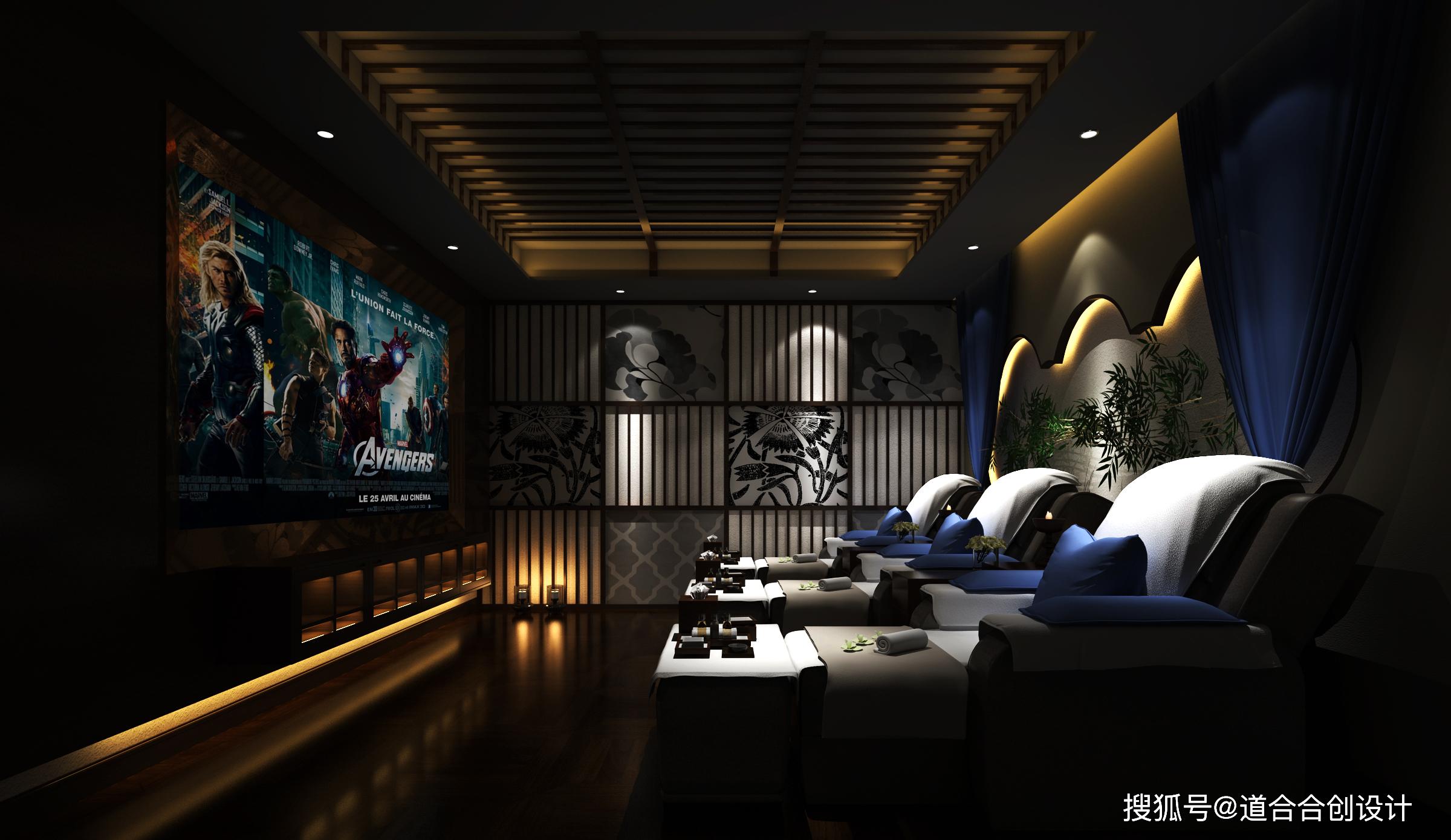 足疗店中式风格设计以中国韵味传统为基准突出精致惬意生活