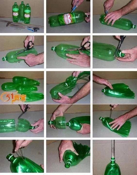 废弃瓶子怎么做手工图片