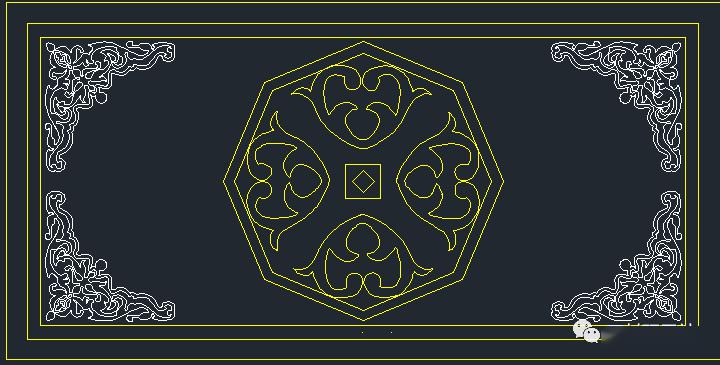 分享150款极具想象力的石材拼花cad设计图纸