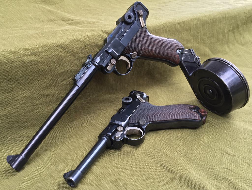 长枪管大容量德国一战前的炮兵型鲁格手枪为啥没市场