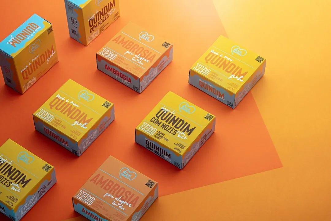 视觉扁平化大色块组合食品产品包装设计