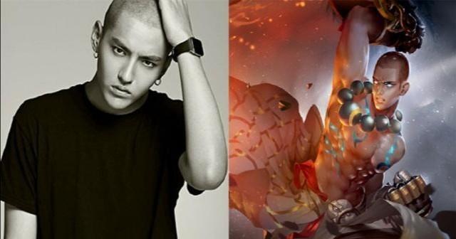 王者荣耀英雄撞脸明星,达摩秒变帅哥,貂蝉化身峡谷小可爱_吴亦凡