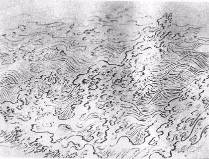 瀑布海水江水的画法步骤