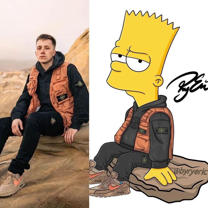 火影忍者七龙珠这些卡通人物穿上潮牌是什么样子我粉了