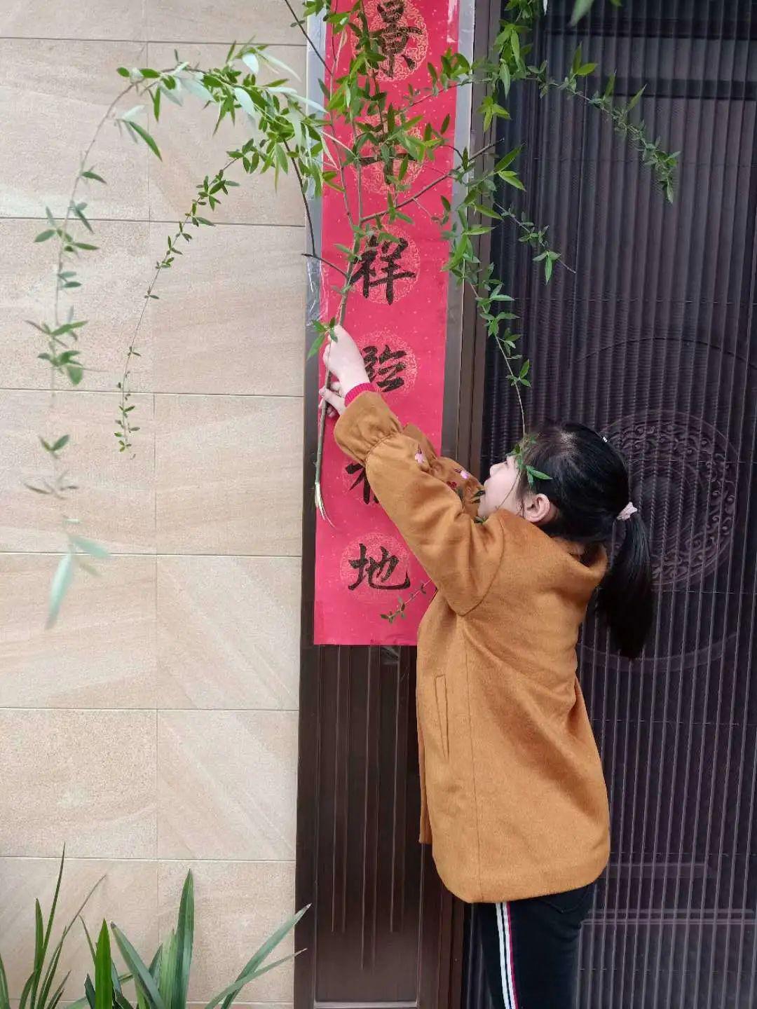 门前插柳- new years day -2020新年快乐活动三