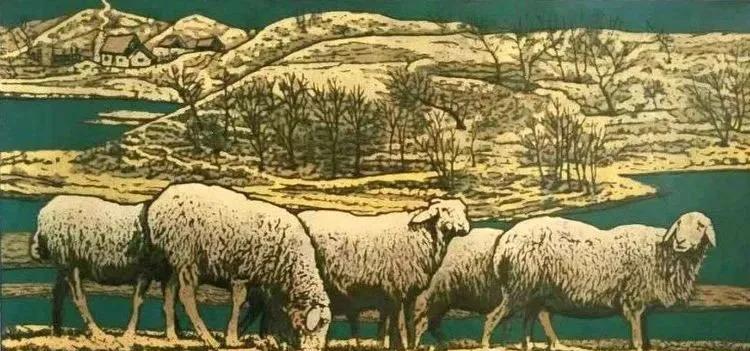 唤起浓郁草原风情的科尔沁版画