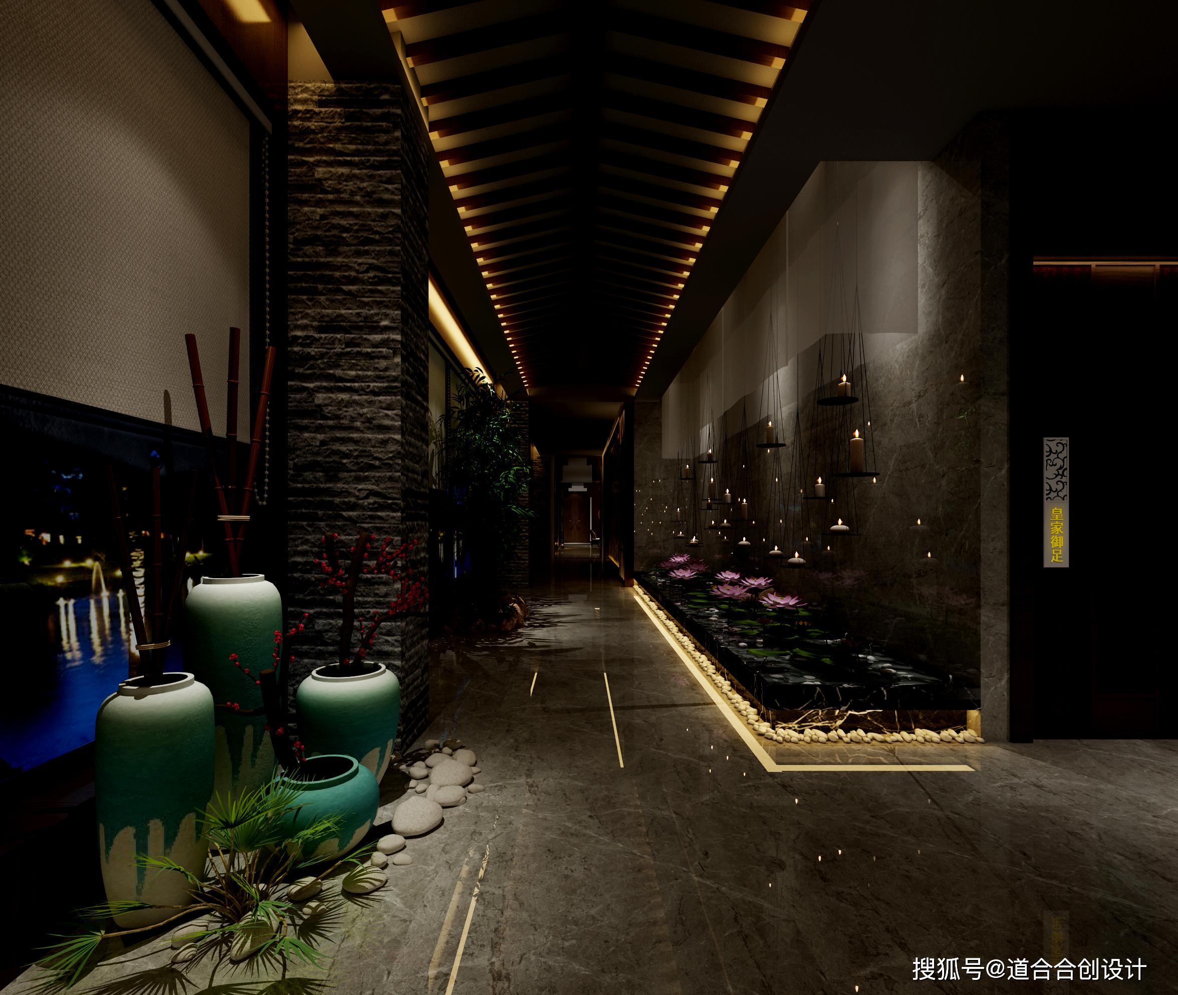 足疗店中式风格设计以中国韵味传统为基准突出精致惬意生活