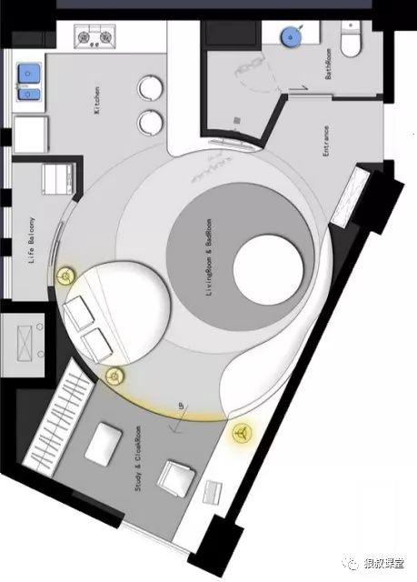 一个50平米异形户型的26个优化方案!终于收集全了.