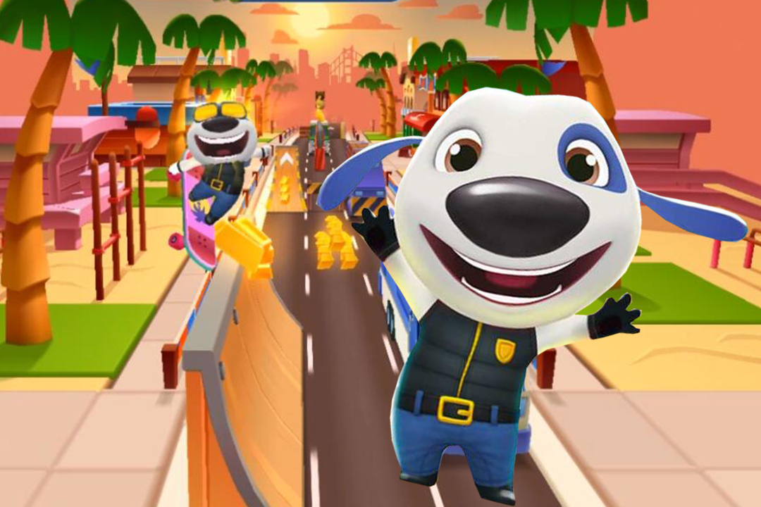 汤姆猫家族汤姆猫跑酷汉克狗要做滑板界的一哥