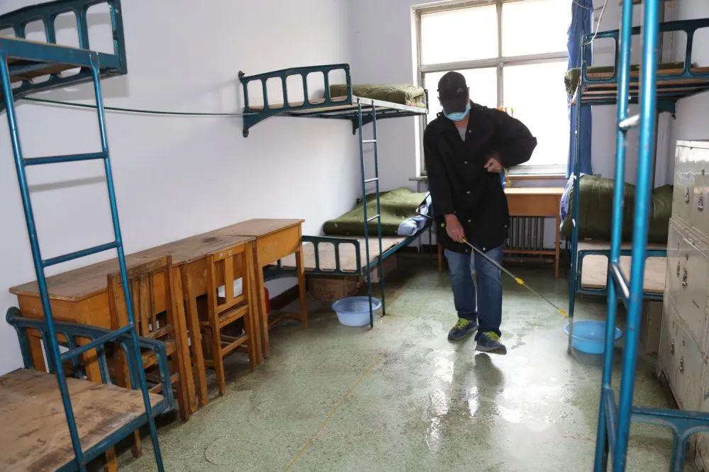 峰峰一中精心演练备开学静待学子归来时