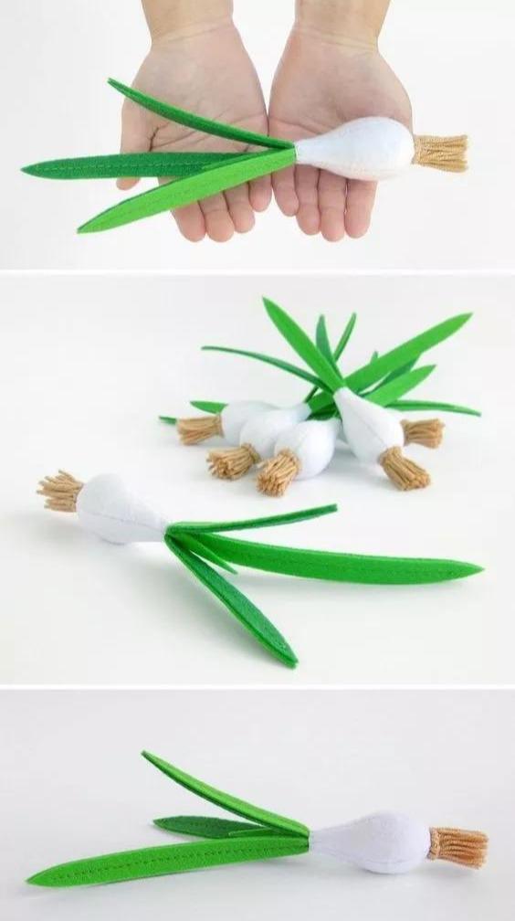 不织布蔬菜水果,孩子认识世界的最好手工玩具!diy布艺附教程
