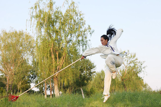 武术枪法之持枪及拦拿扎