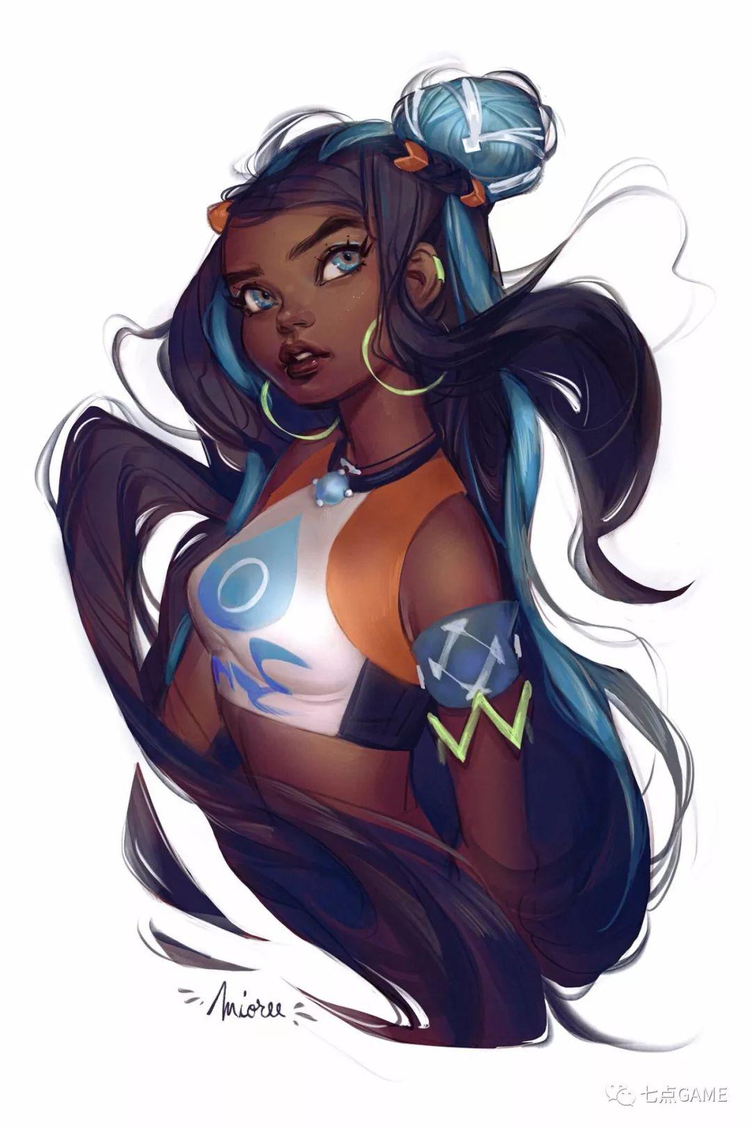 犀利简约美式人像插画作品分享7game