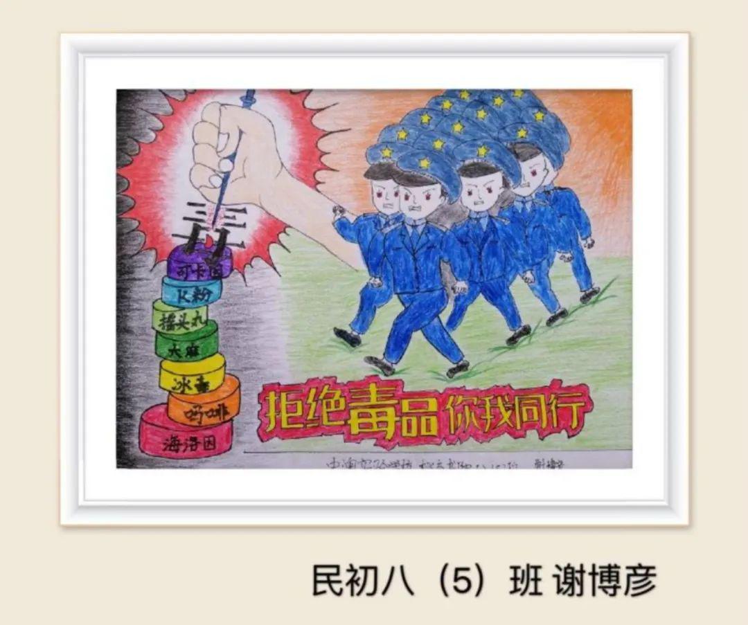 远离毒品简笔画禁止图片