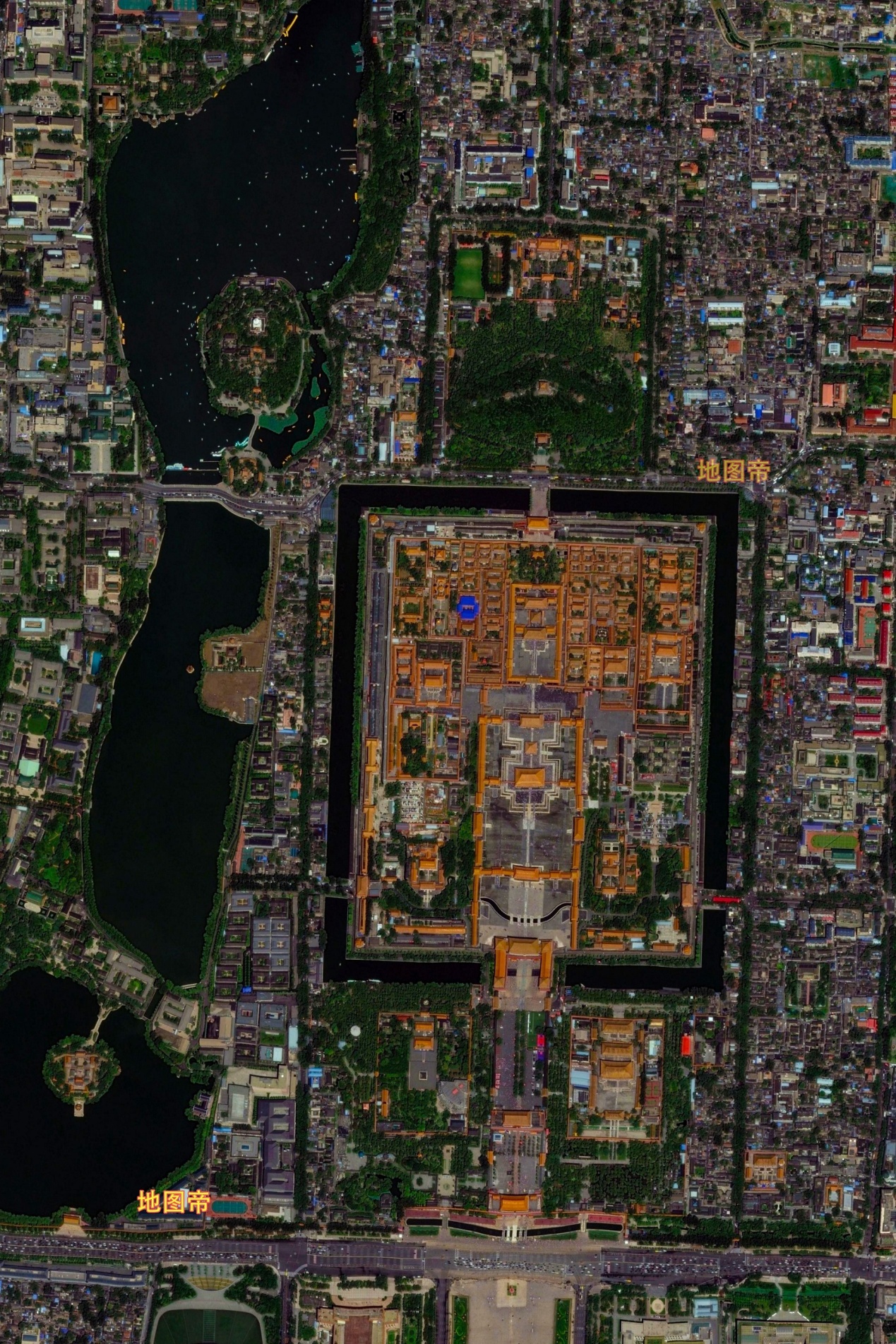 故宫卫星地图高清版图片