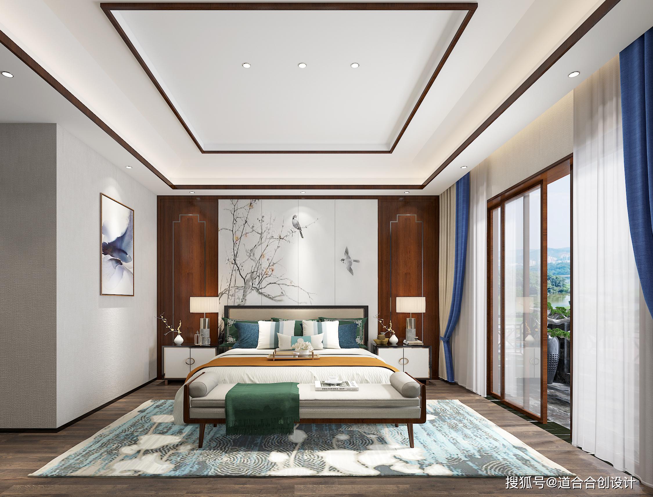 新房420㎡别墅装修半包一共才花40万这新中式风格太美了道合合创设计