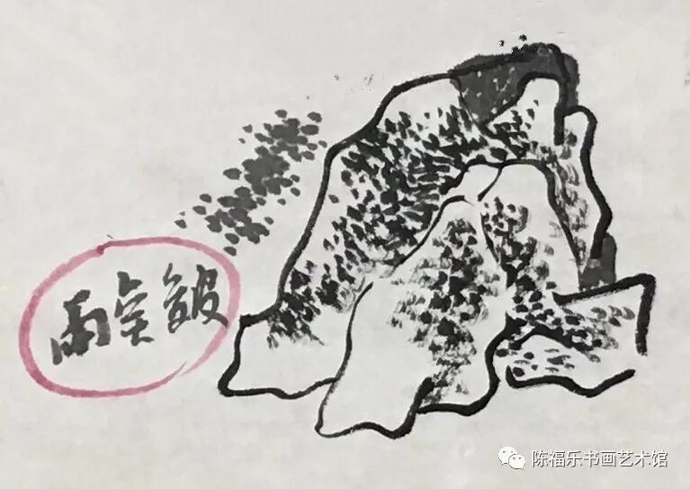 關於8種山石的皴法及示範一看就懂