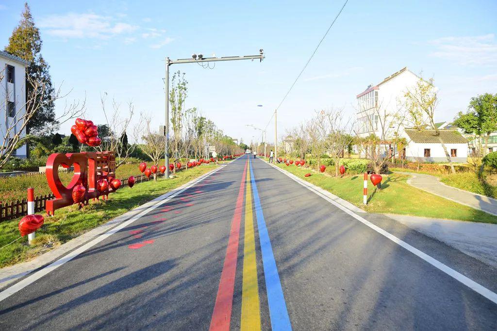 在"幸福河"农户门前有条"彩虹路"叫"幸福大道",这几年,它是沪浙乡村