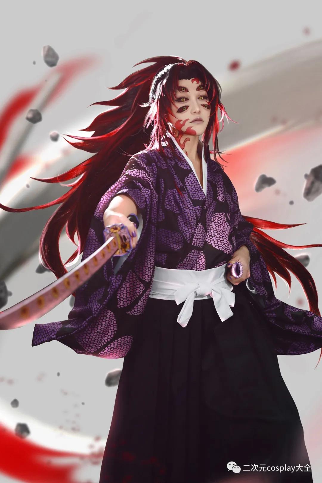 次元壁已破鬼灭之刃黑死牟cos神态动作超绝a爆了