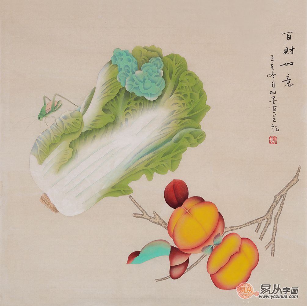 中国画里有着吉祥寓意的果蔬这些尤为欢迎