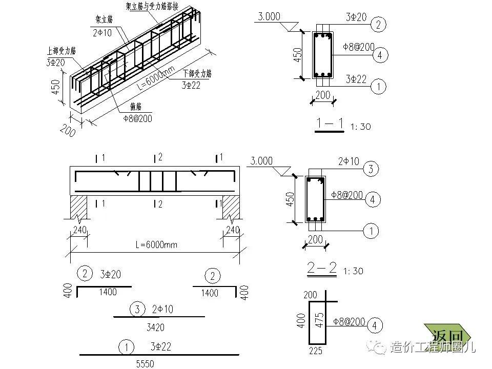 房屋横梁钢筋分布图图片