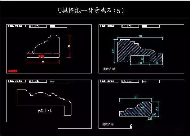 室内装饰门套踢脚线条等cad设计图库