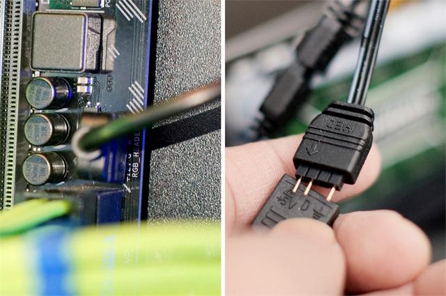 既可以接12v4针主板接口,又可以接5v3针主板接口,这样不管用户的主板