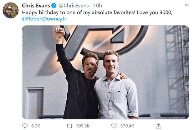 美国队长绿巨人为钢铁侠庆生演员小罗伯特唐尼迎来55岁生日