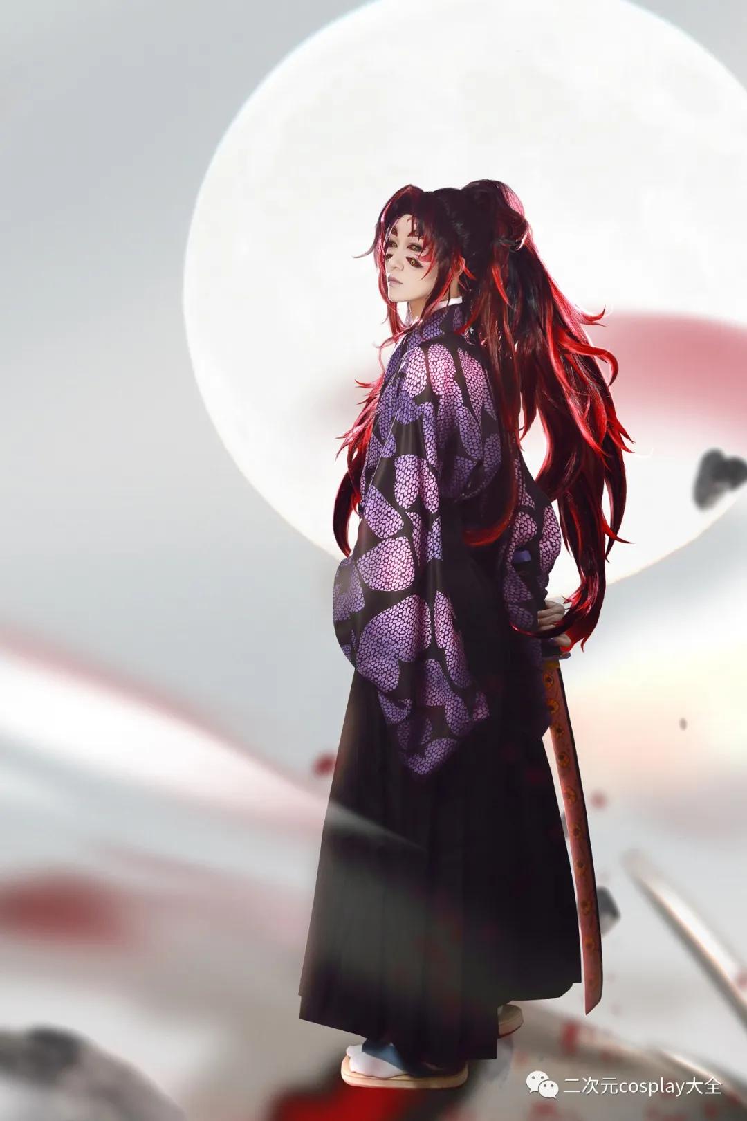 次元壁已破鬼灭之刃黑死牟cos神态动作超绝a爆了