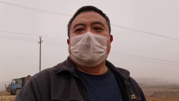 疫情期间胖子李深入山东省重点河道治理项目采访场面壮观